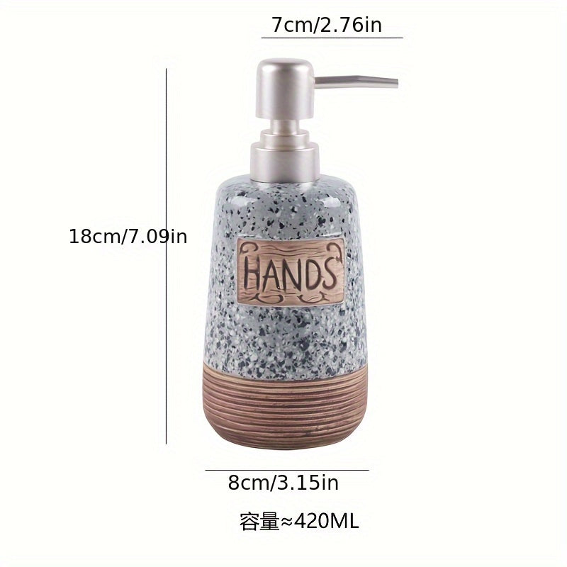 Vintage keramisk tvålbehållare – 420 ml för kök eller badrum