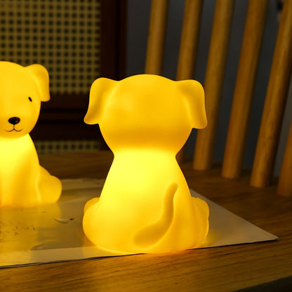 PuppyGlow - Söt Tecknad Hundlampa med Varmt Ljus för Rumsinredning