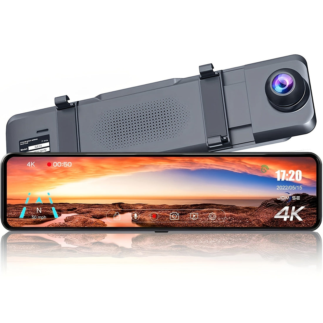 4K Dash Cam Främre &amp; Bakre Inspelning