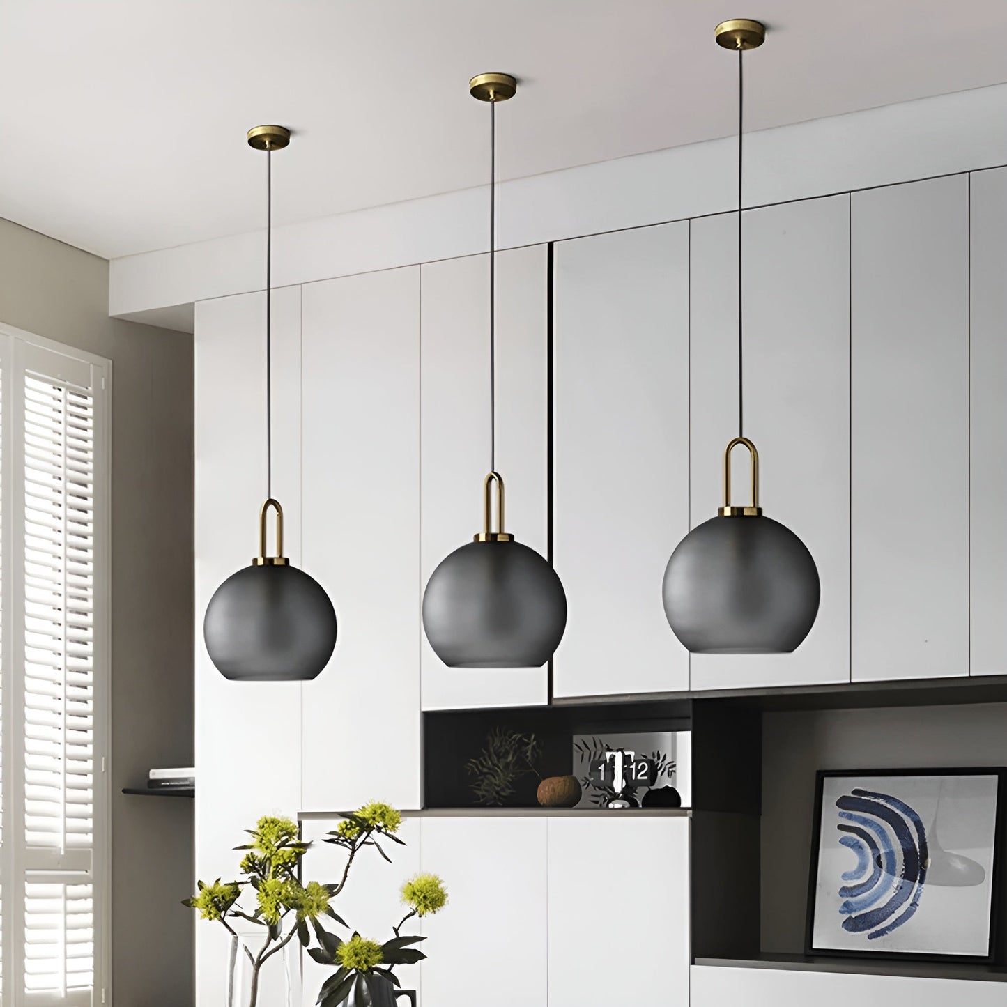 CrystalHue Light - Nordisk glaskula pendellampa