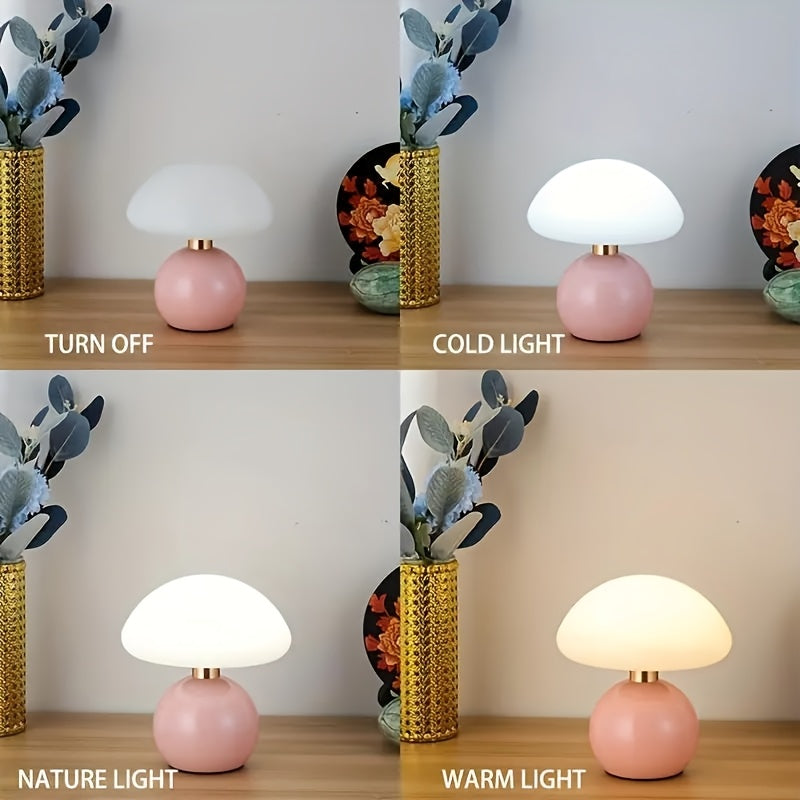 LED Svamp Bordslampa USB Plugin Flerfärgad Dekorationsljus