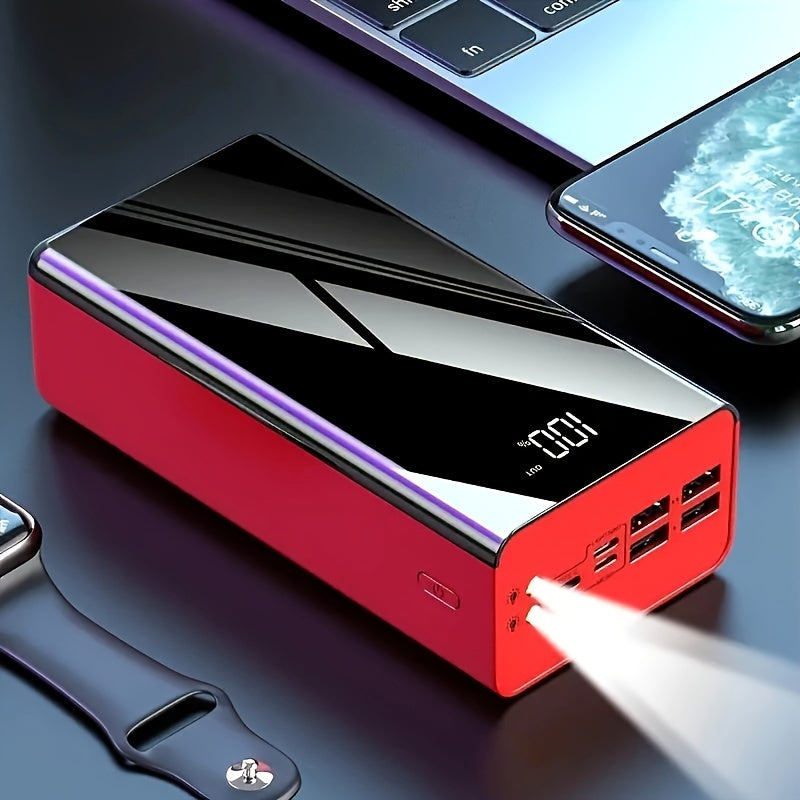 50000mAh Power Bank Snabb Laddning LED Display Ficklampa