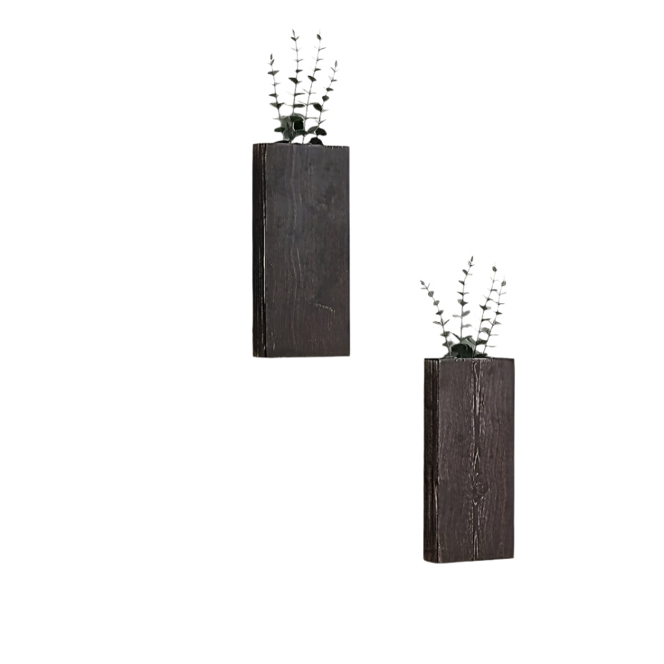 Rustik väggvas i trä - Naturlig atmosfär för varje inredning