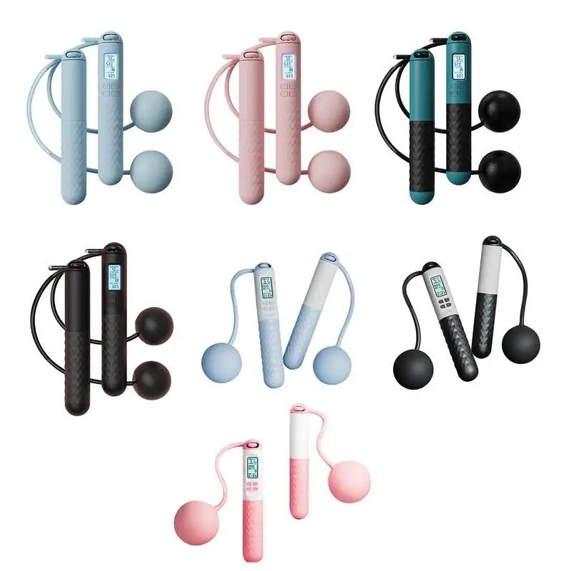 Viktad trådlös hopprep med räknare – Smart fitness hopprep för hemträning