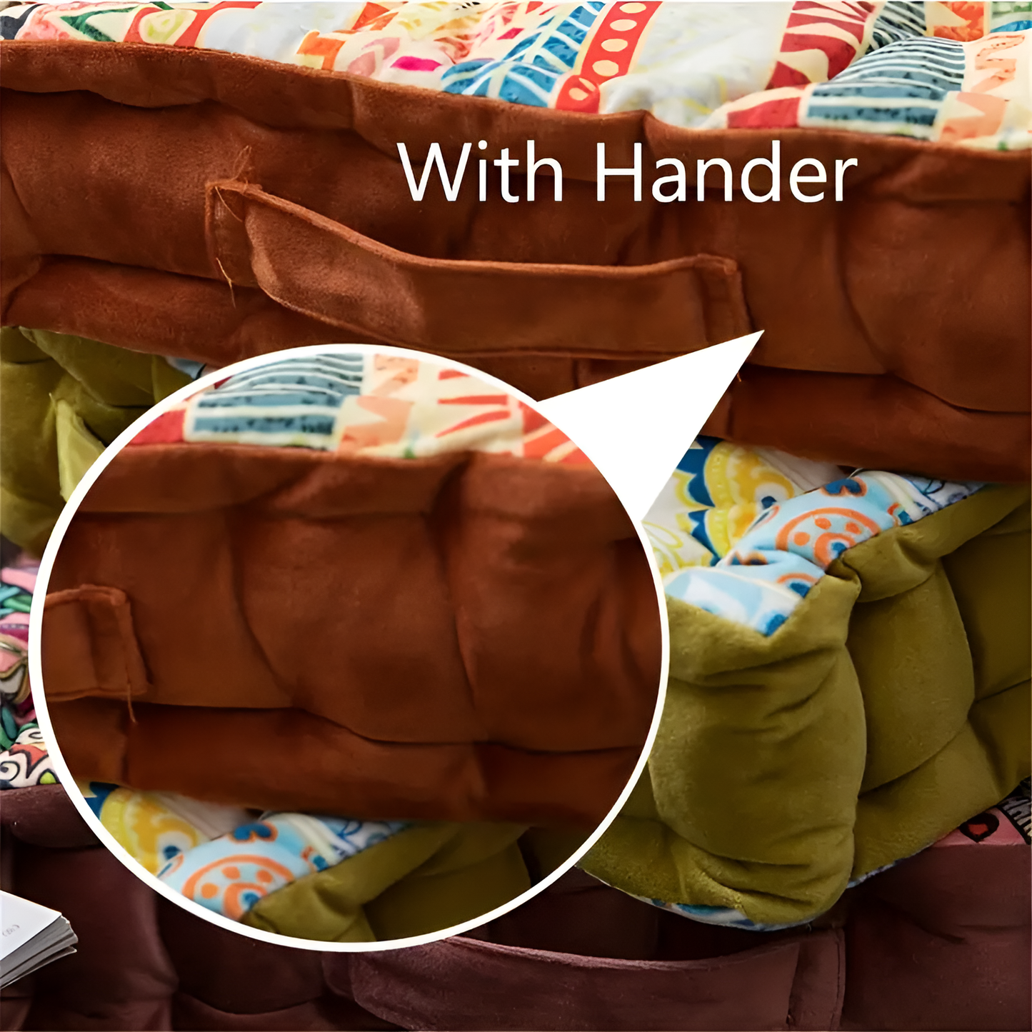 Vintage-inspirerad tuftad golvkudde