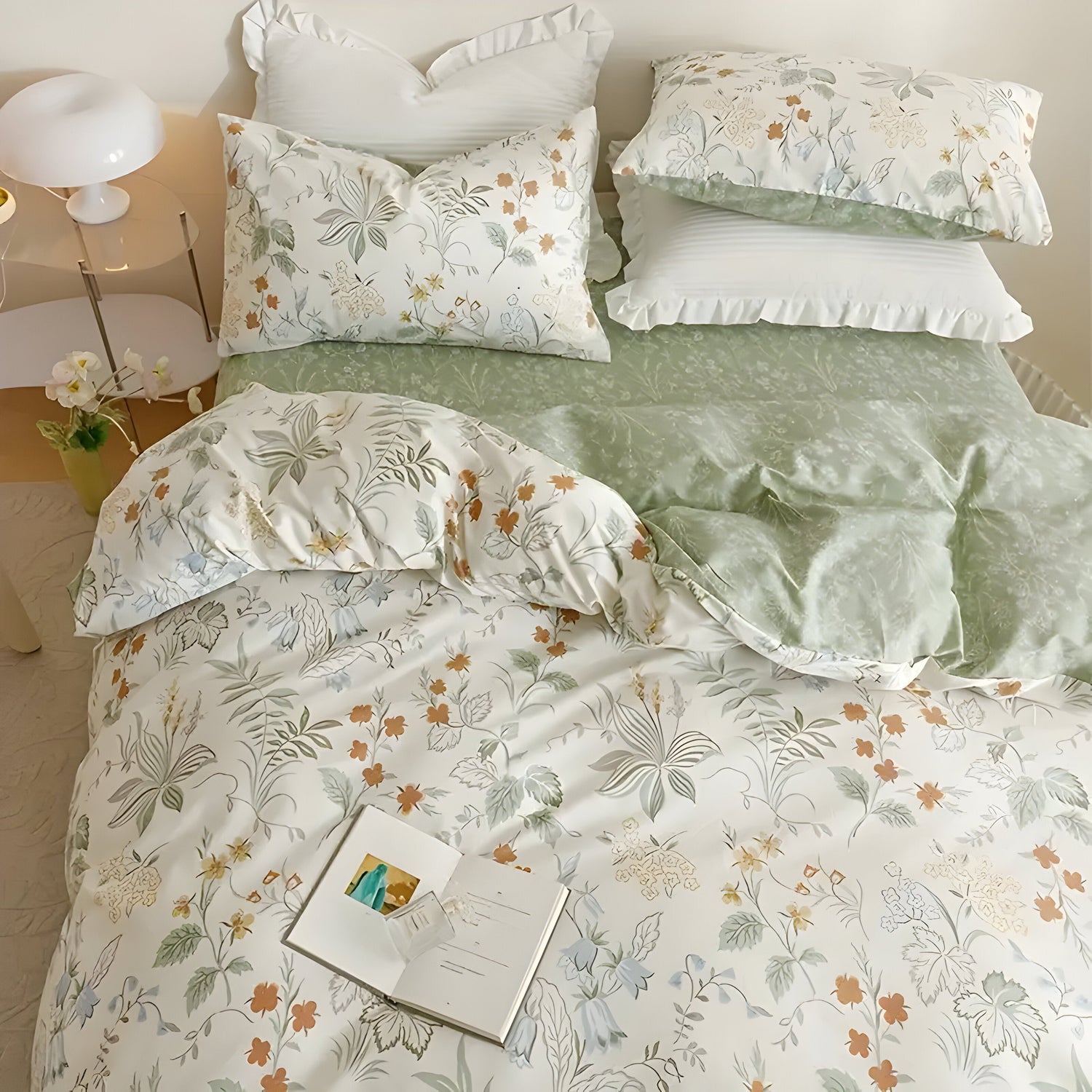 Blommigt sängkläder-set – 3-delat, Mjukt och Av hög kvalitet | Perfekt för alla årstider