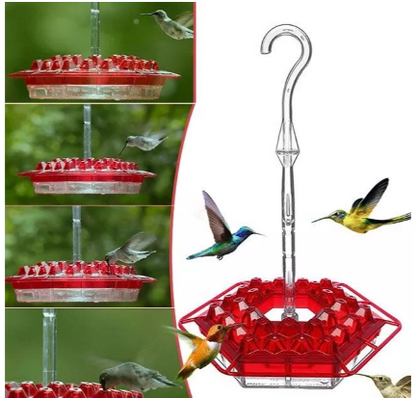 Kolibri Matare Röd Plast Hängande Fågelmatare