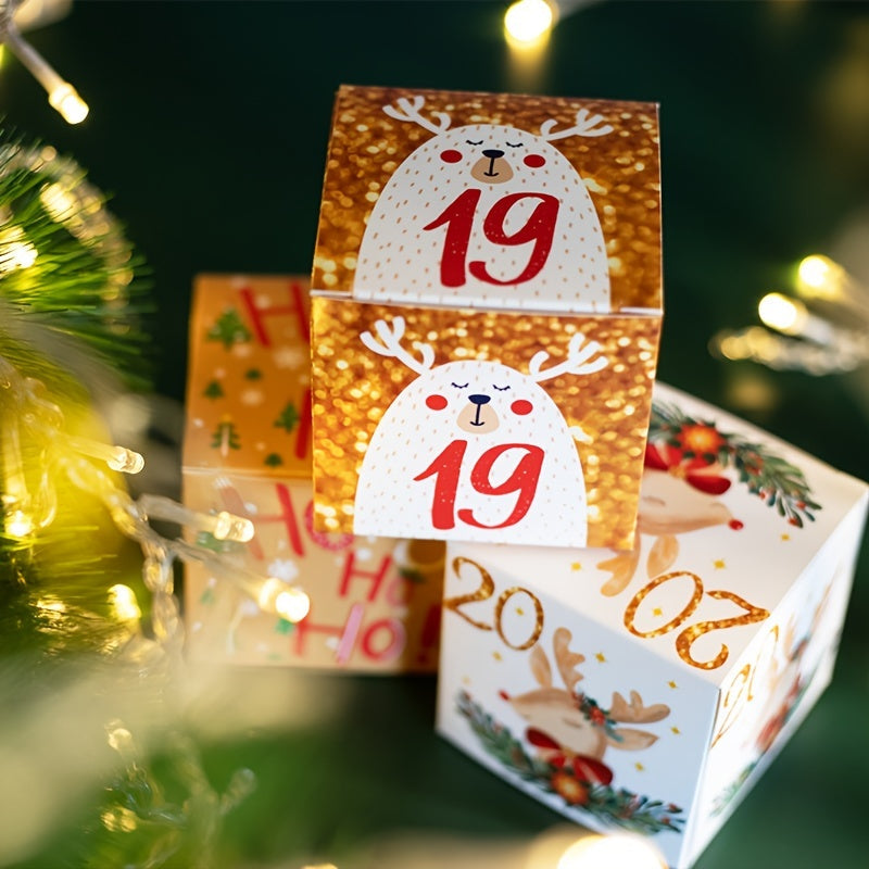 Presentlådor Jul Adventskalender Set