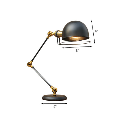 Carvallo - Industriell svingarmbordslampa med justerbar belysning och modern stil