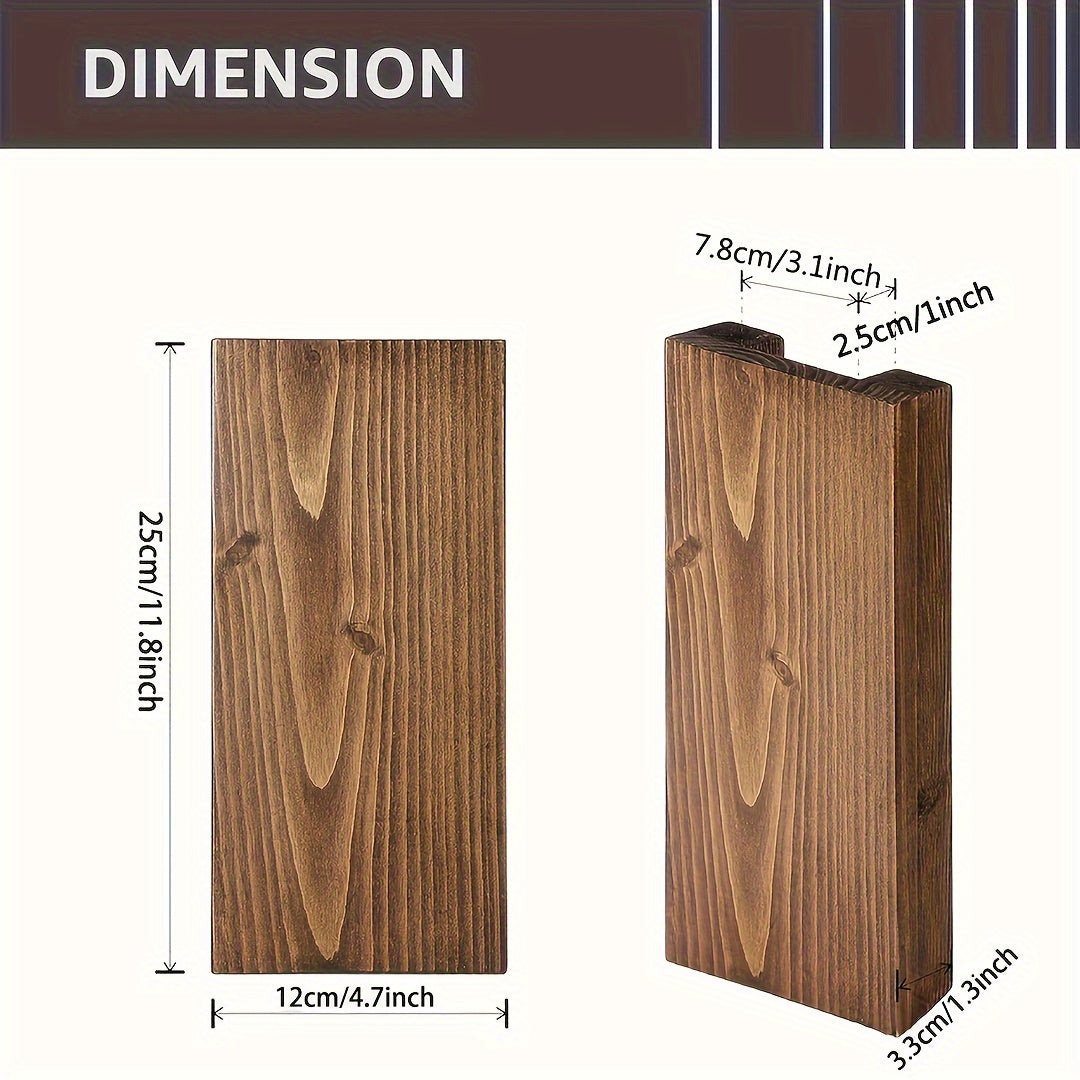 Rustik väggvas i trä - Naturlig atmosfär för varje inredning