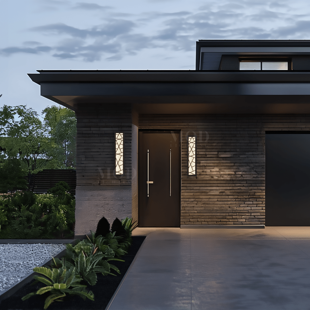 Vägglampa Modern Utomhus LED Panel Armatur