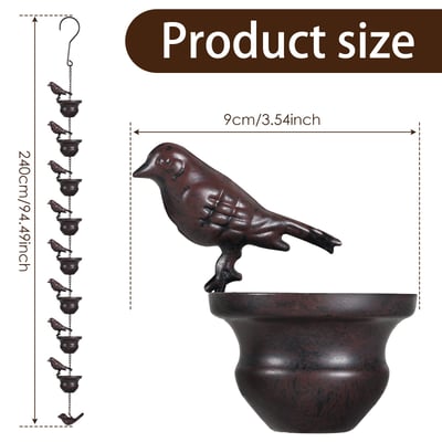 Carvallo – Dekorativ regn kedja för trädgård & terrass