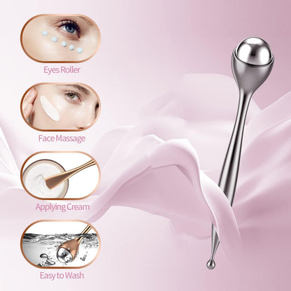 Facial Roller Rostfritt Stål Svullnad Massager