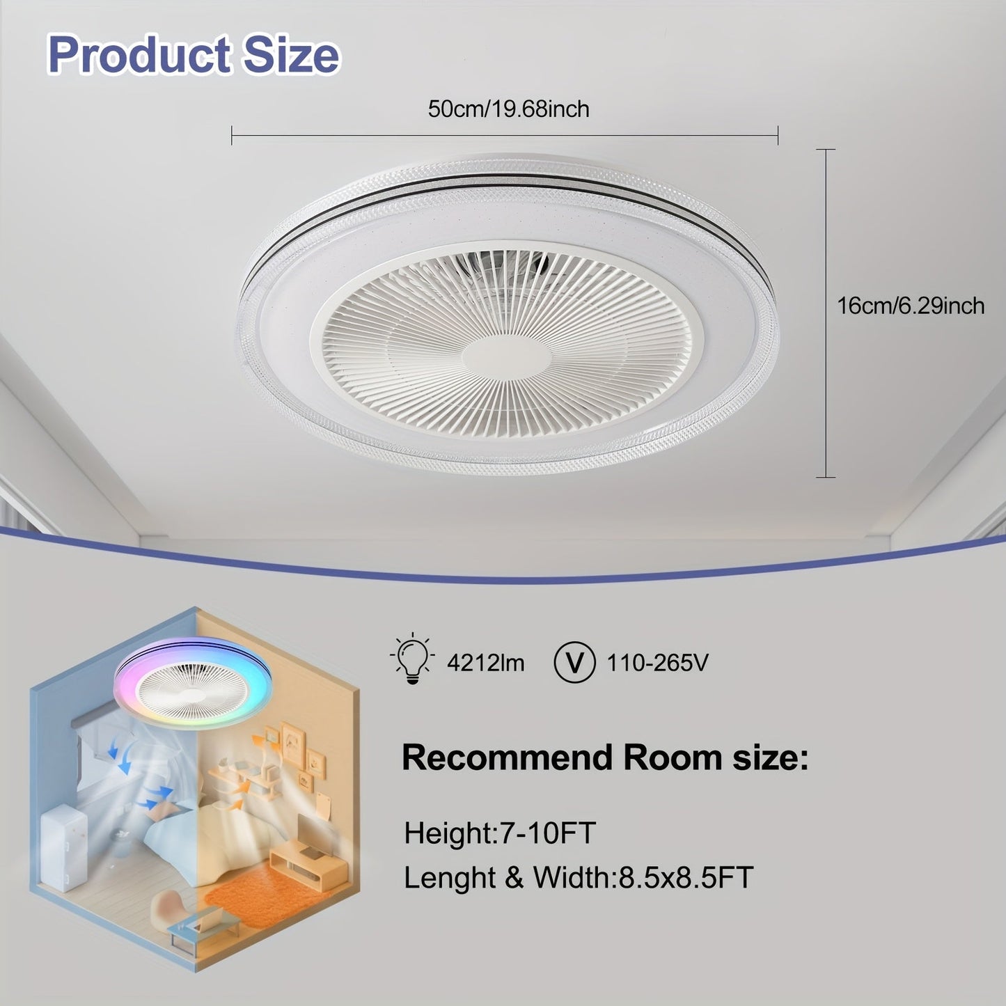 LumiCool RGB Takfläkt – Fräsch och Atmosfärisk