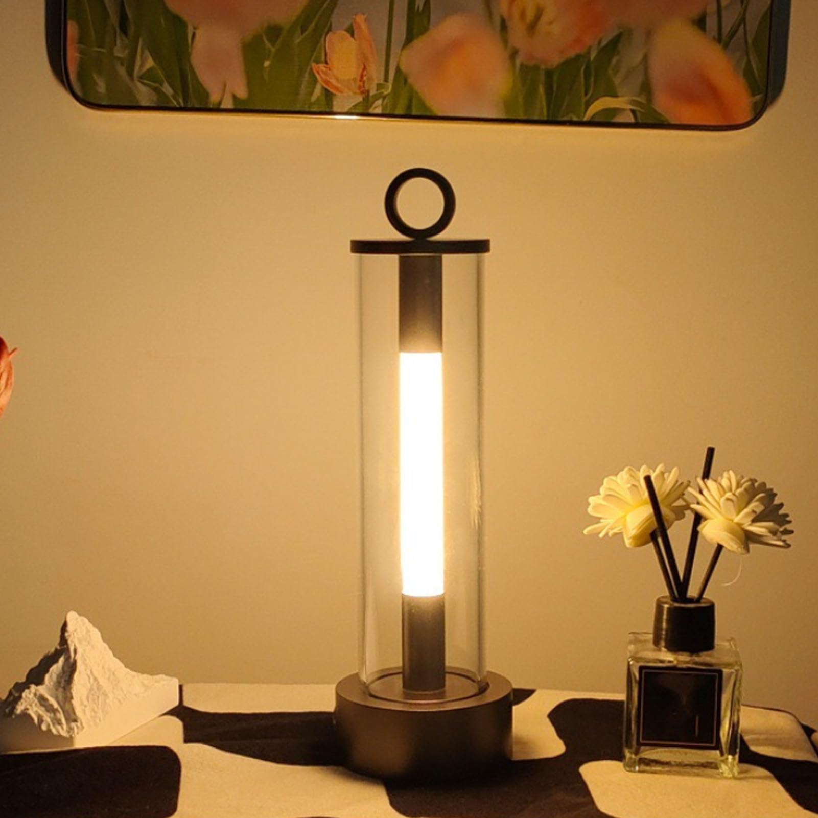 Carvallo Mini-bordslampa Lumiara | Trådlös &amp; Dimbar | Touch-kontroll | 2000 mAh batteri