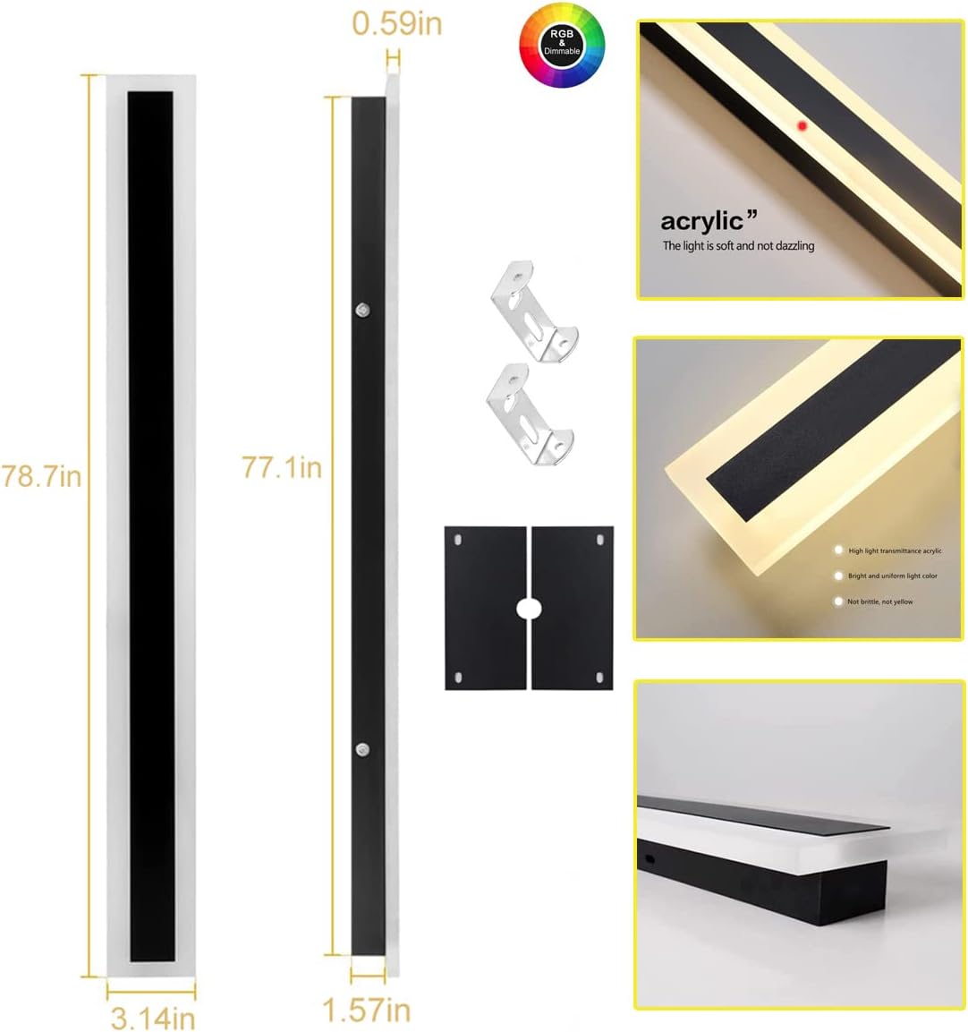 Utomhus LED Vägglampa Modern Dimbar Remsa
