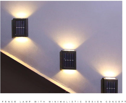 Solenergi Vägglampor Utomhus Vattentät LED Lampa