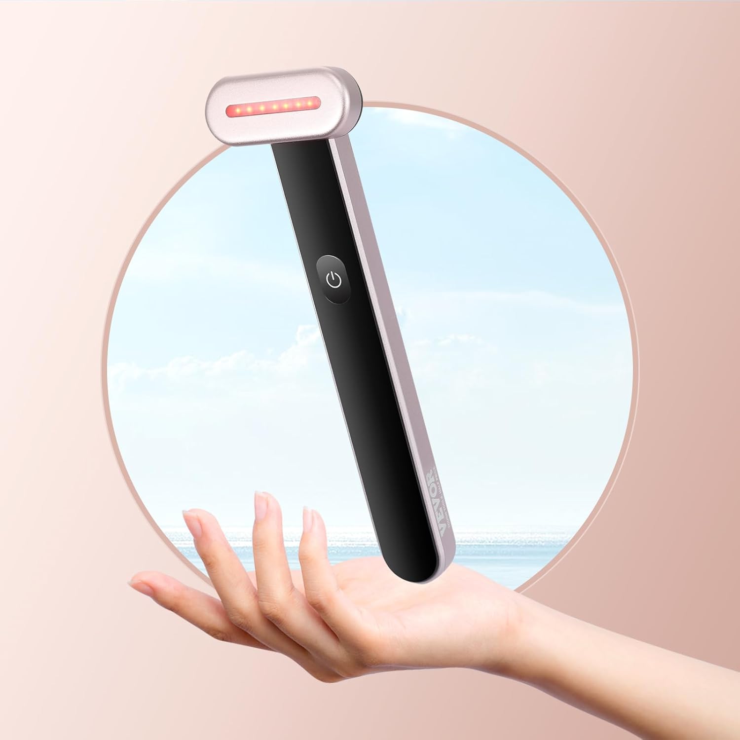 Facial Wand Röd Ljus Hudterapi Verktyg