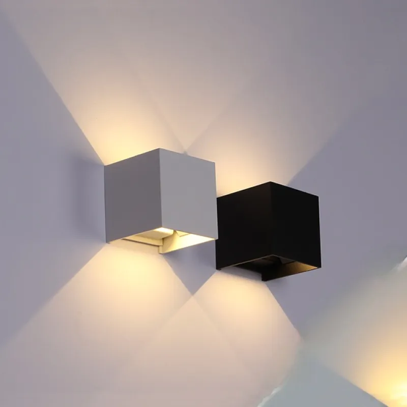 Vägglampa Modern Svart Aluminium LED Lampa
