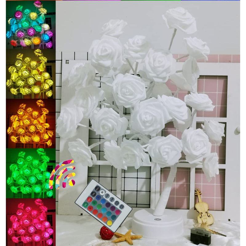 Rozenboom Nattlampa med Fjärrkontroll - 16 Färger Justerbar