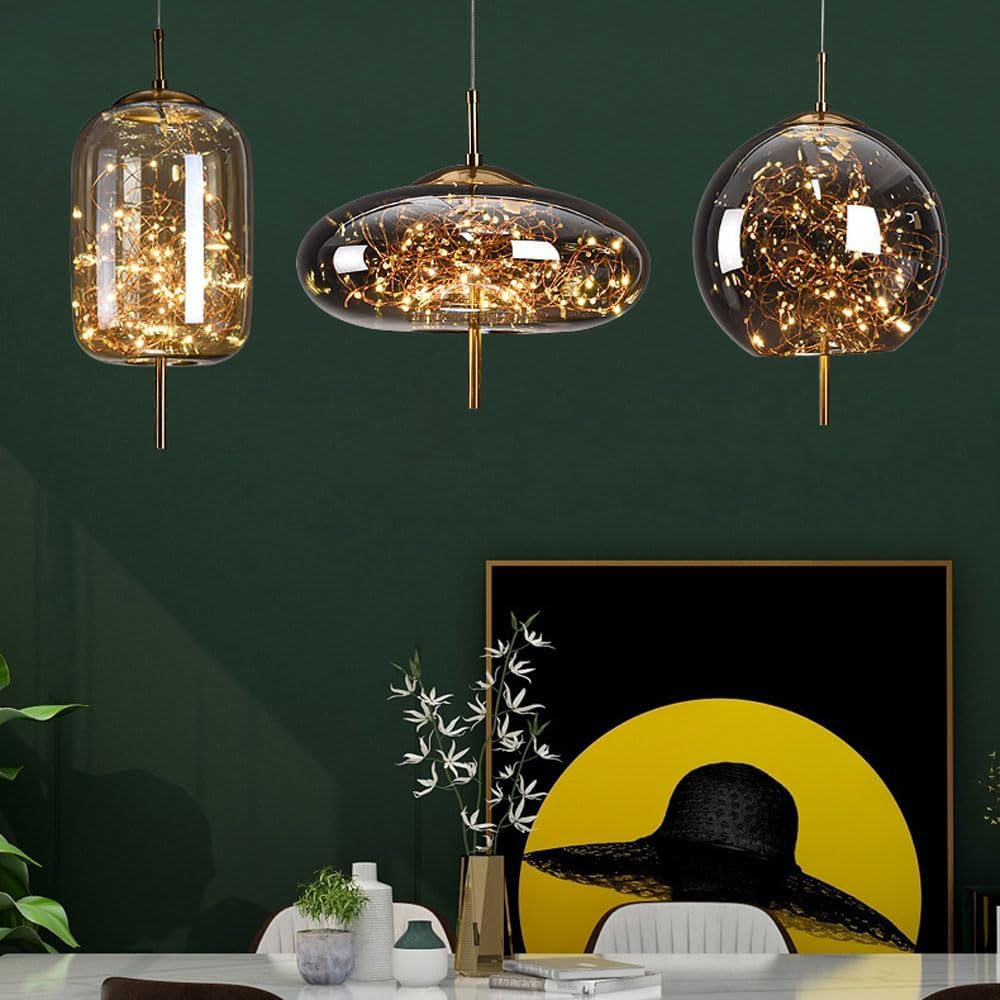 Kristallaccentuerad LED-taklampa – Kontemporär stil