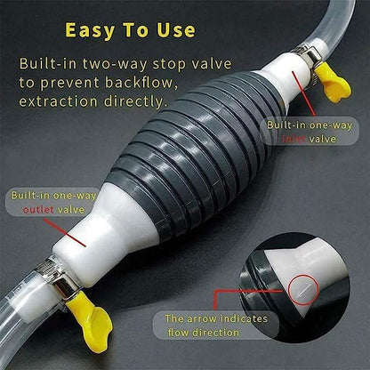 Carvallo | Vätskepump FlowMaster One | Handpump för bensin, vatten och olja | Bärbar och utan ström | För bil, båt och trädgård