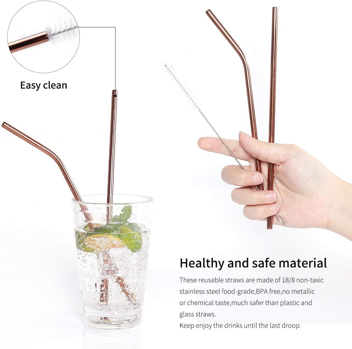 Carvallo GoCutlery | 4-delad för vägande | Rostfritt stål & BPA-fri | Med transportetui