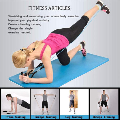 11-delars motståndsband set – Fitness träning &amp; stretchkit