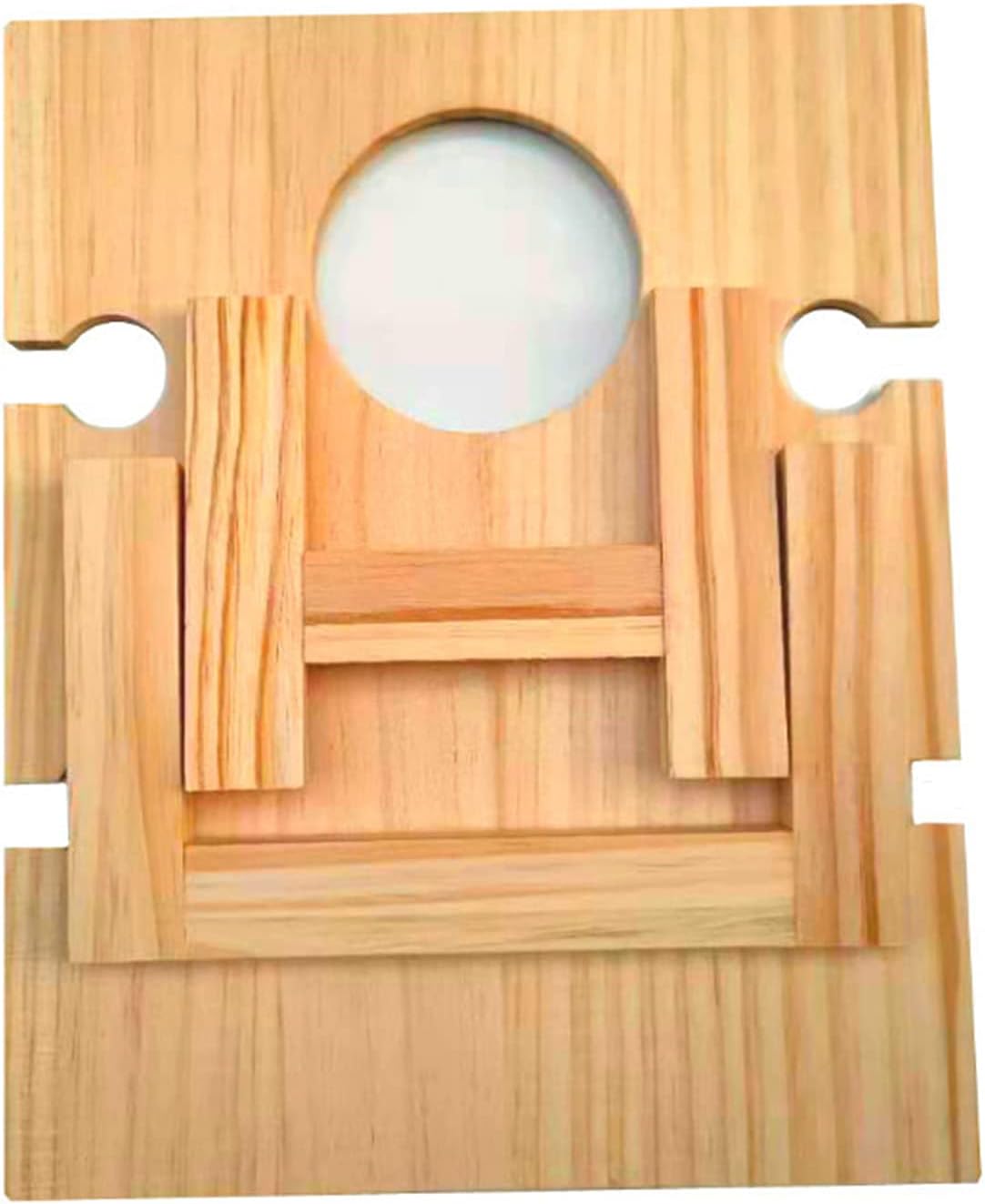 Carvallo Vinlora Weintisch FoldWood | Fällbar & Mobil | Av trä | Med flask- & glasstöd | För picknick, trädgård & camping