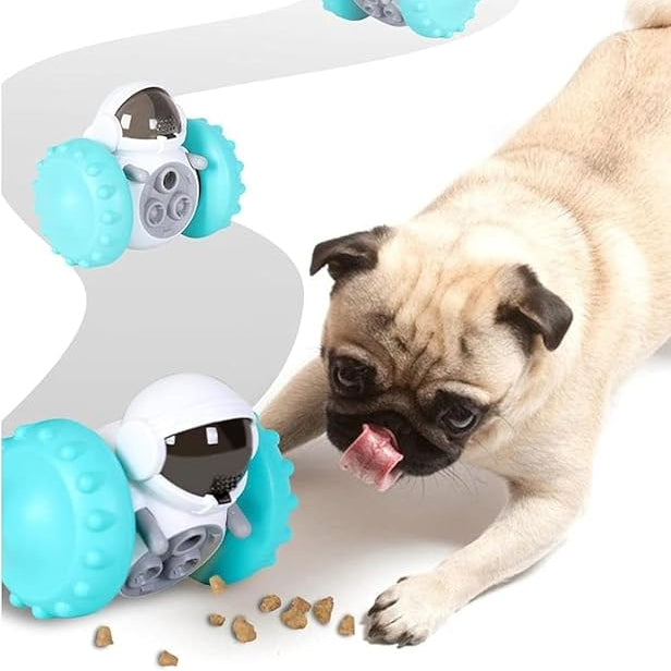 Carvallo Foderrobot för hundar & katter | 3-i-1 Lek, Intelligens & Snackskoj | Självbalanserande & Utan batterier