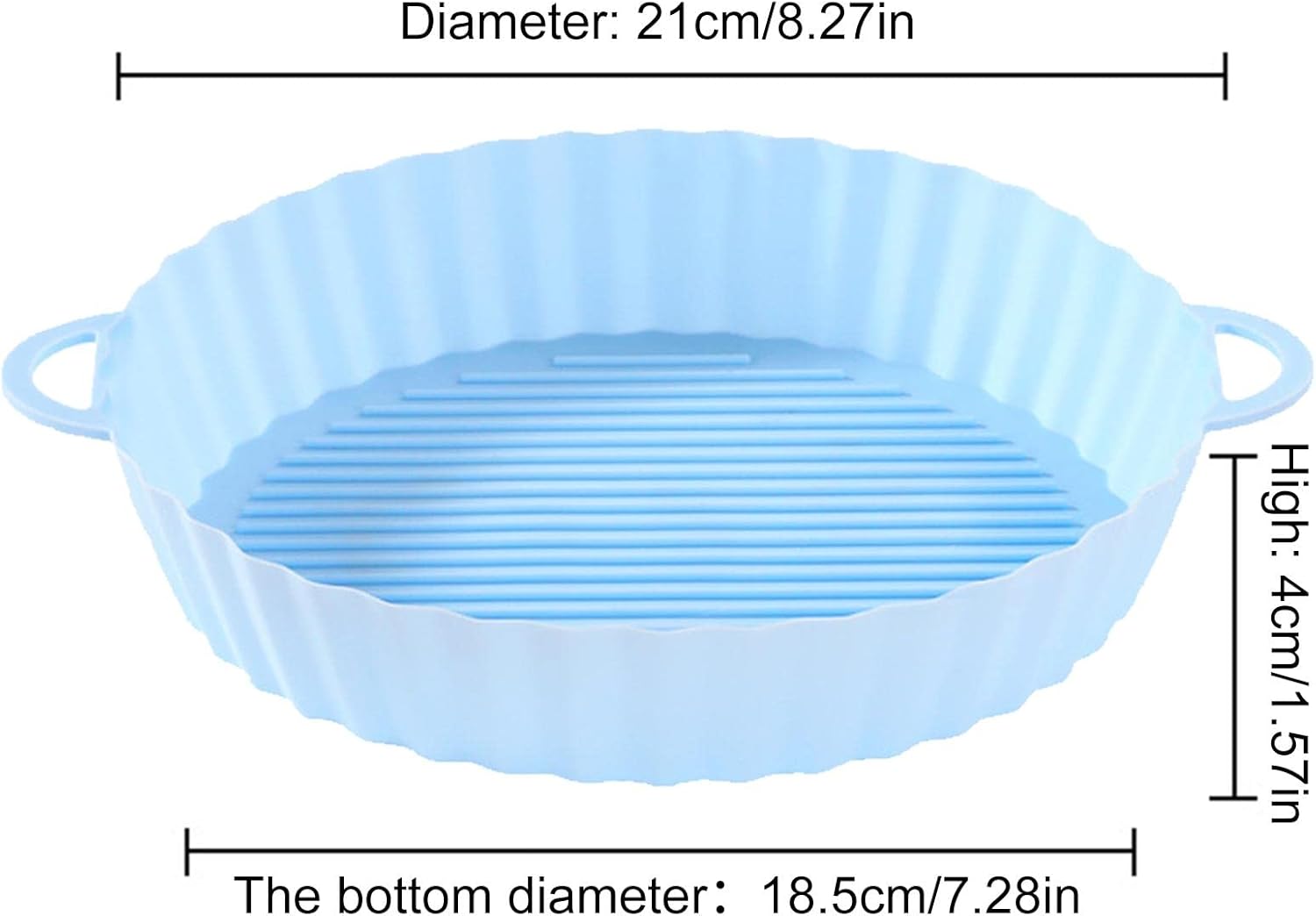Silikoninsats för varmluftsfritös – Återanvändbar, non-stick &amp; Lätt att rengöra