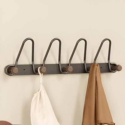 Hängande väggkrokar med dubbla rader - praktisk hängande förvaring för dörrar eller väggar