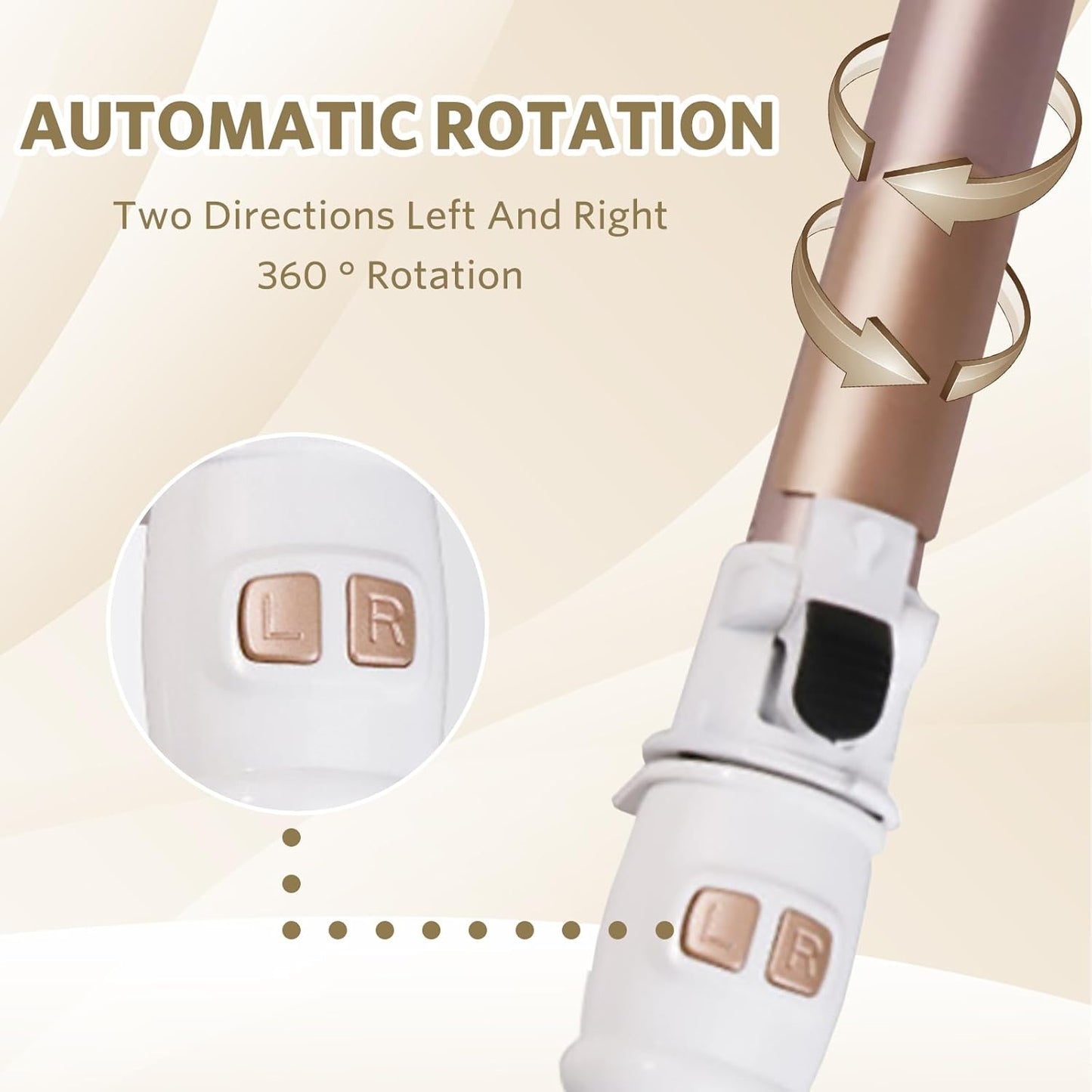 Curling Iron | Dual Barrel Hair Styler för Hemma Användning