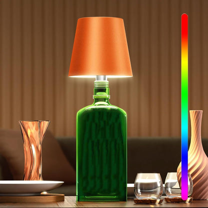 GlowBottle - LED Flee lamp med Dimbart Touchkontroll, Trådlös och Uppladdningsbar