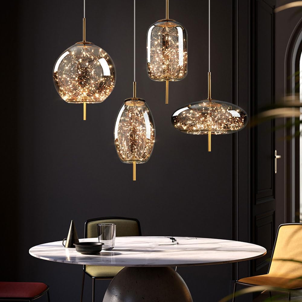 Kristallaccentuerad LED-taklampa – Kontemporär stil