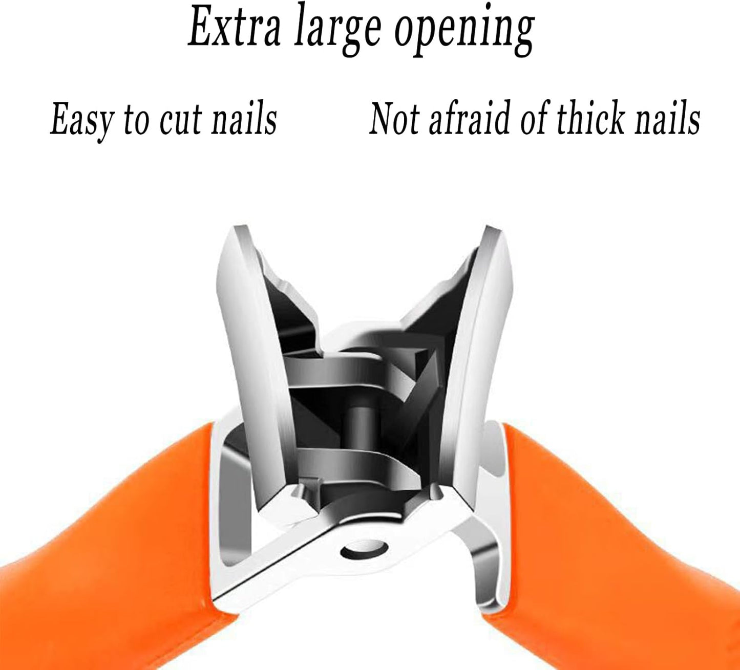 RoyaleGlow Bred Käft Nagelklippare med Anti-Splash Design