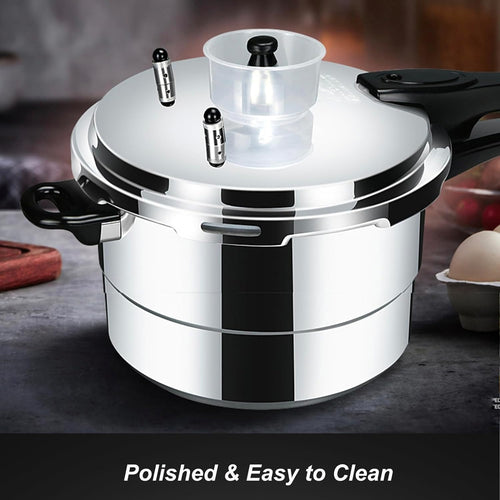 5L Exponeringssäker Tryckkokare – För Gaskokning & Öppen Flamma – 22cm Förstärkt Design