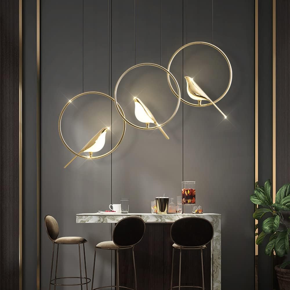 Kreativa Fåglar LED Cirkelslinga Hänglampa