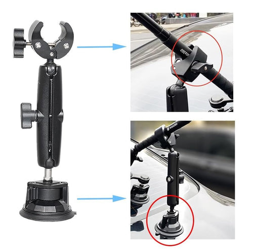 Camsteer Premium Cykel Baksetefäste – Fånga episka åk med tredjeperson GoPro/Insta360-vyer, passar Hero 13 till DJI 5