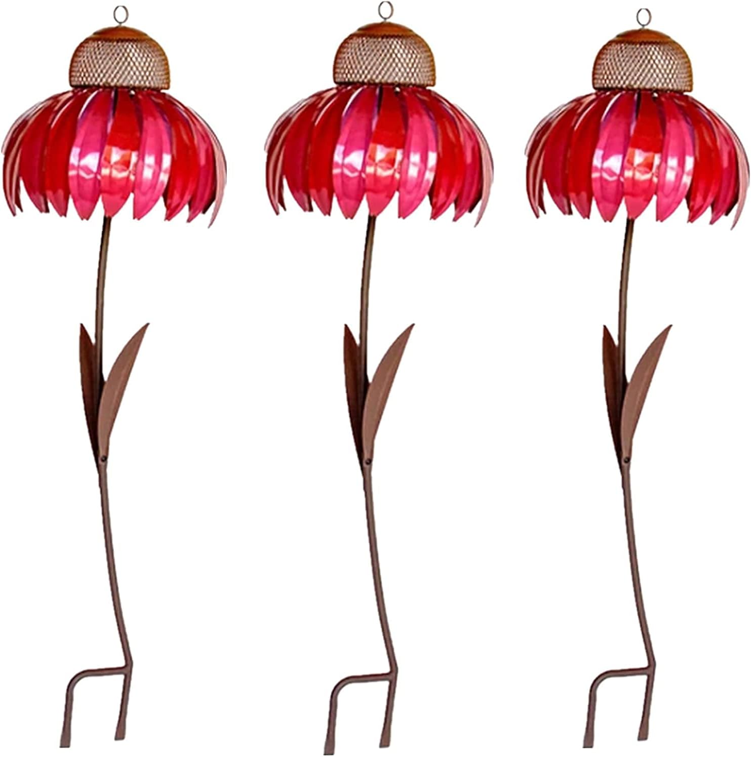 Fågelmatningsstation i blommönster