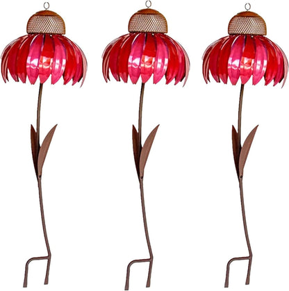 Fågelmatningsstation i blommönster