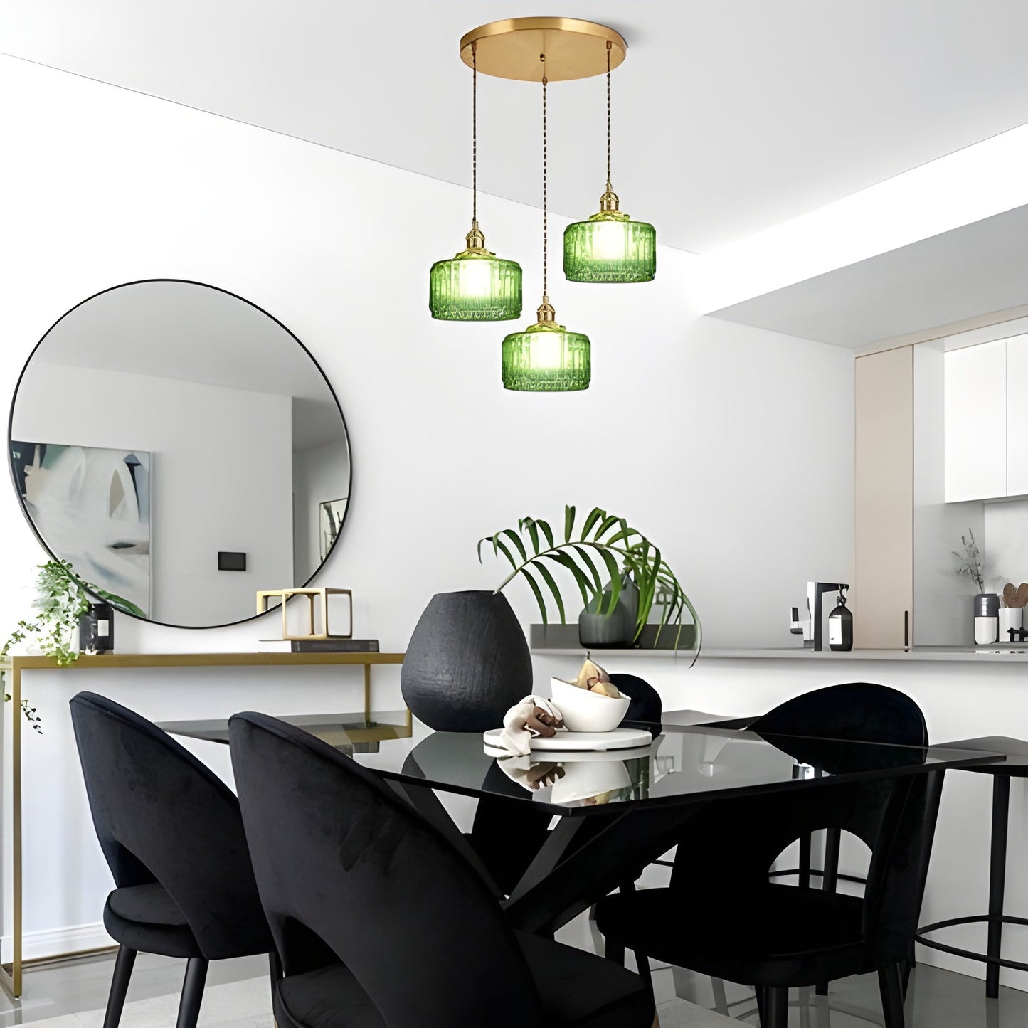 CrystalWave Light – Retro Kort Cylinder LED Hänglampa