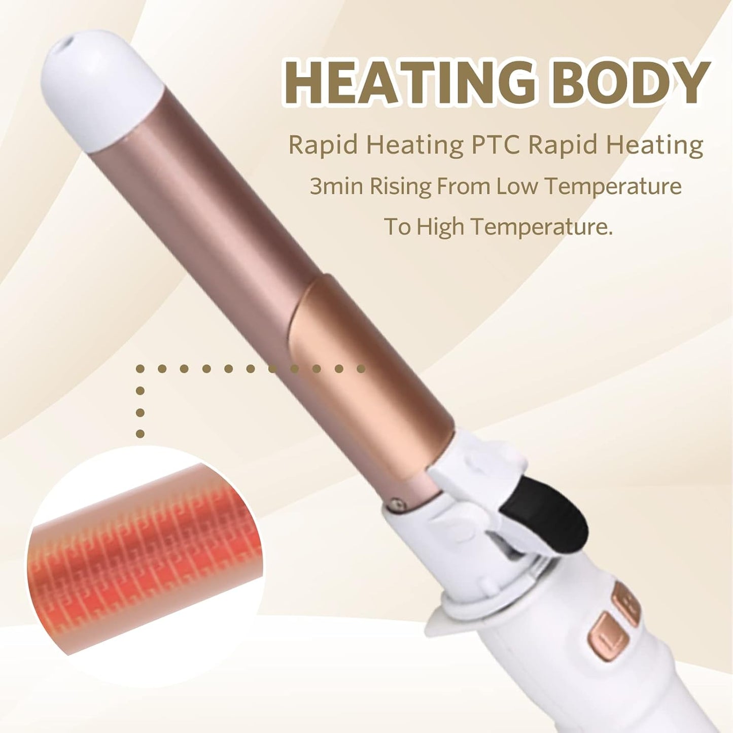 Curling Iron | Dual Barrel Hair Styler för Hemma Användning