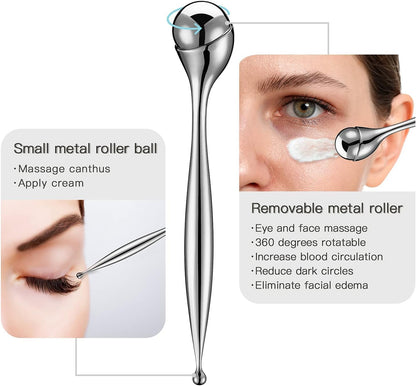 Facial Roller Rostfritt Stål Svullnad Massager