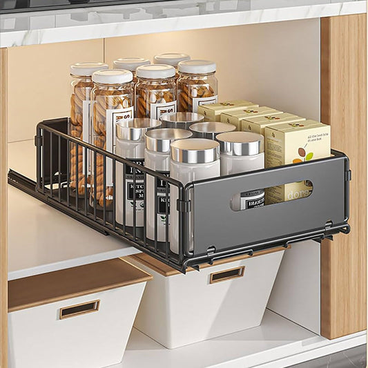 Royallure Fällskåp med Utdragbar Korg Perforerat Snacks- & Kökshyllor
