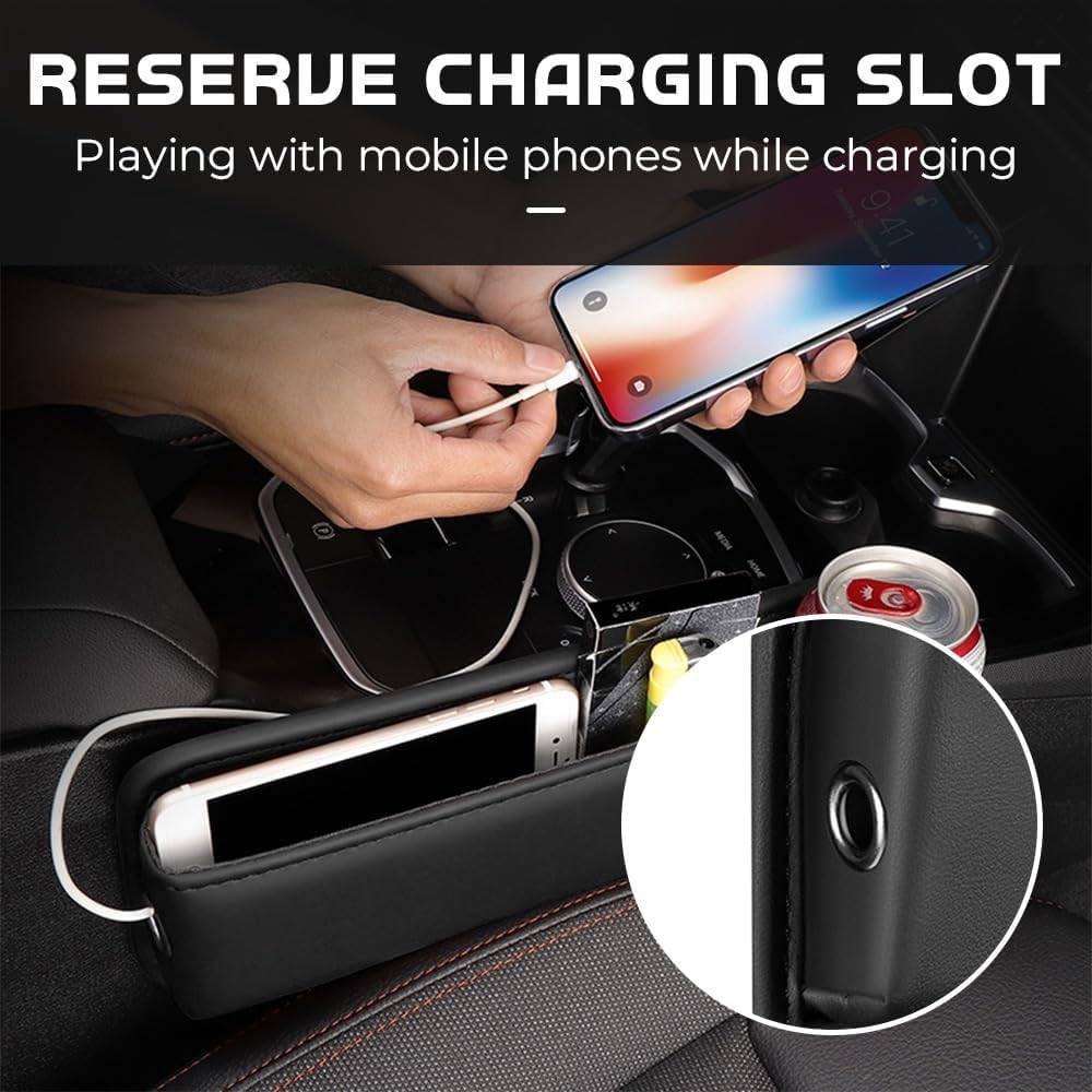 Bilstolssömsfyllare och organisatör för förare och passagerare 2-pack