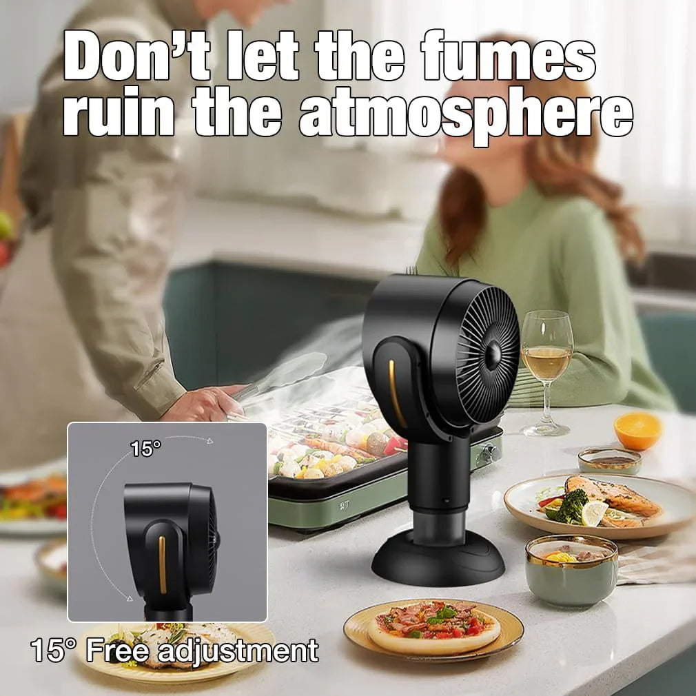 Royaleva Bärbar Spiskåpa med 2-hastighets Fläkt – Kompakt Ventilation