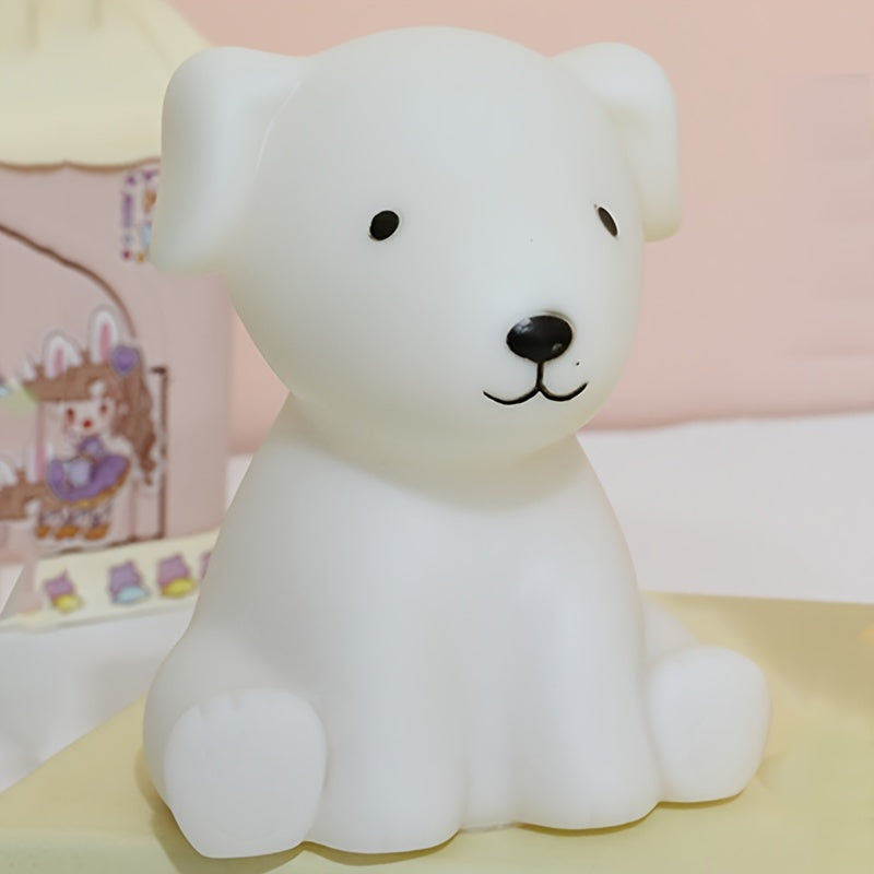 PuppyGlow - Söt Tecknad Hundlampa med Varmt Ljus för Rumsinredning