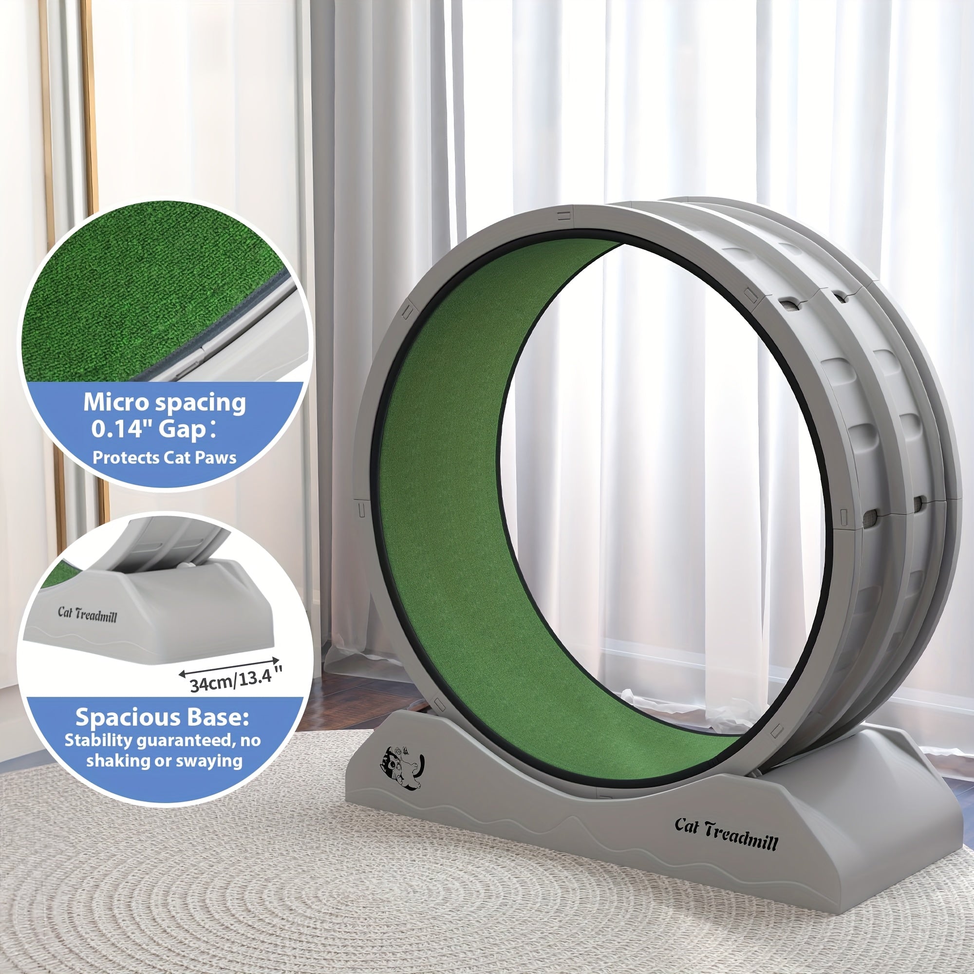 Kattträning Wheel Inomhus Löpande Wheel för Katter Fitness Kul