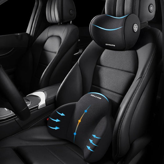 Bilstols huvudstöd & ländryggsstöd kit